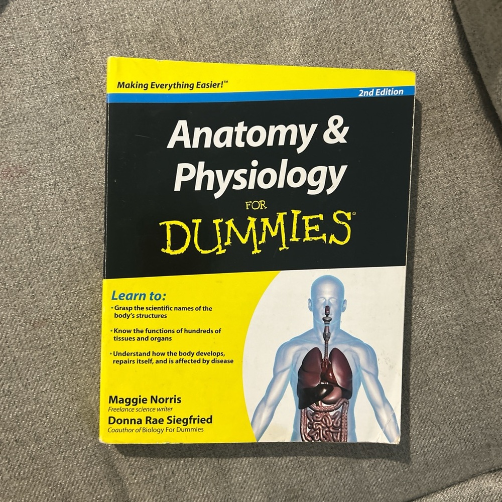Anatomy & Physiology For Dummies Book